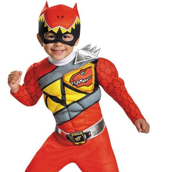 Red Ranger Dino Charge Toddler Muscle Costume